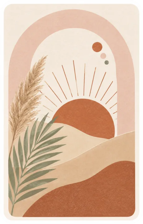 Abstract Boho Sun