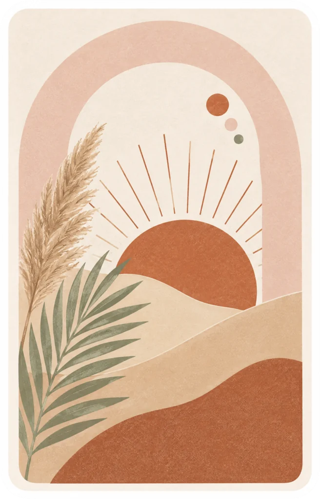 Abstract Boho Sun