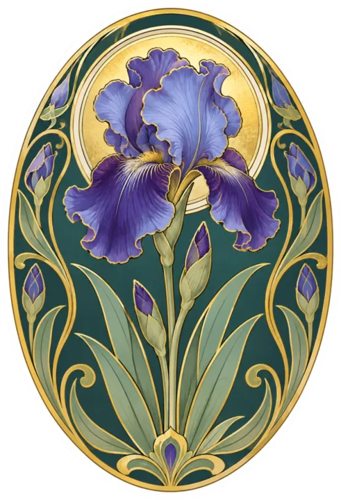 Art Nouveau Iris