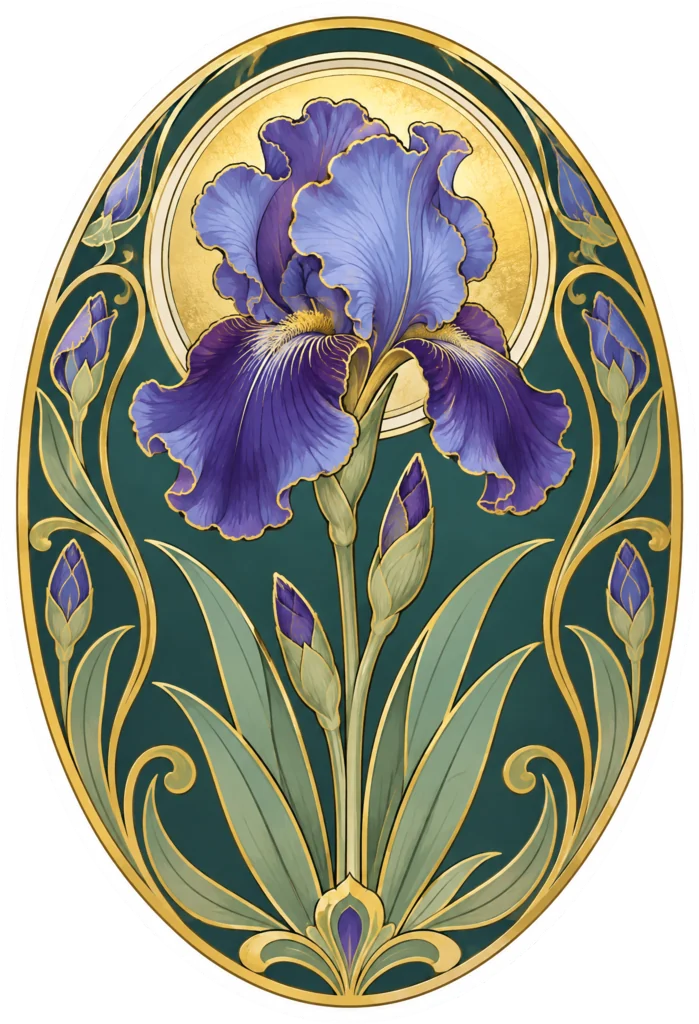 Art Nouveau Iris