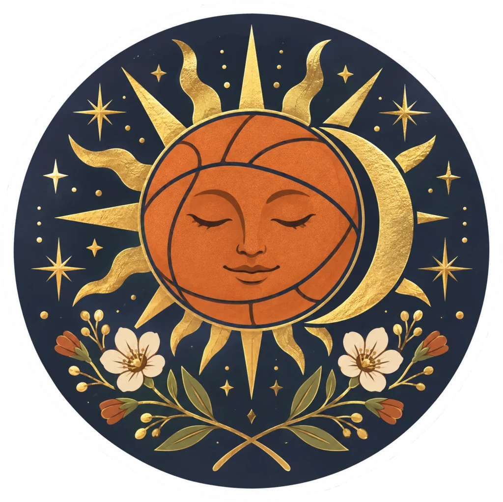 Celestial Basketball Sun
