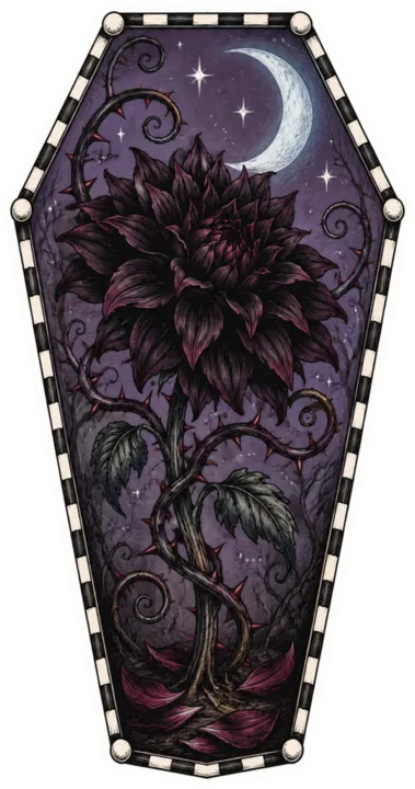 Coffin Black Dahlia