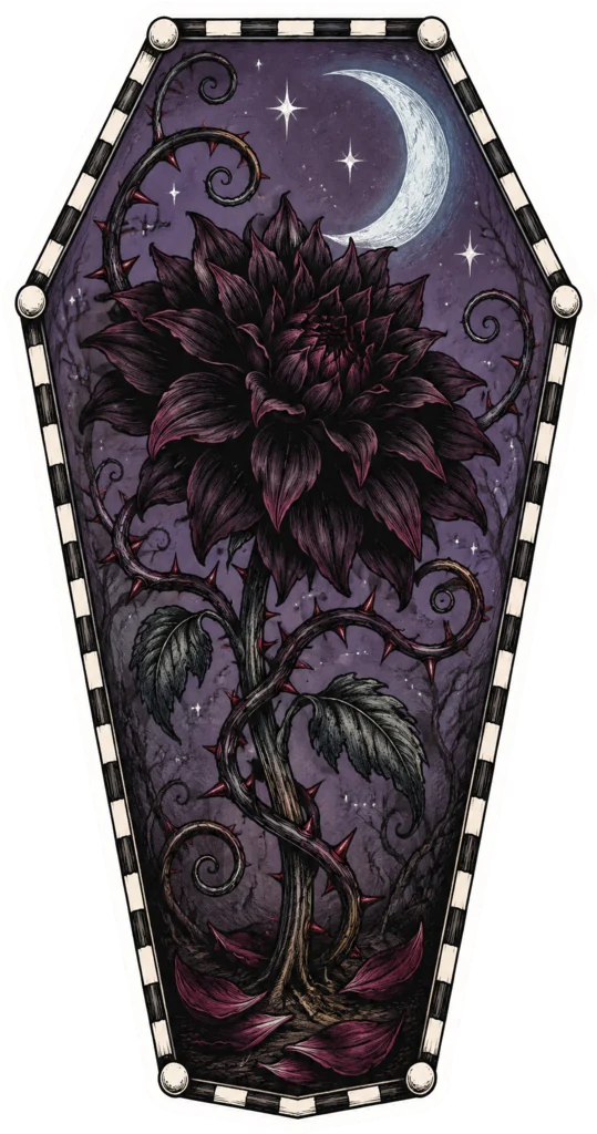 Coffin Black Dahlia