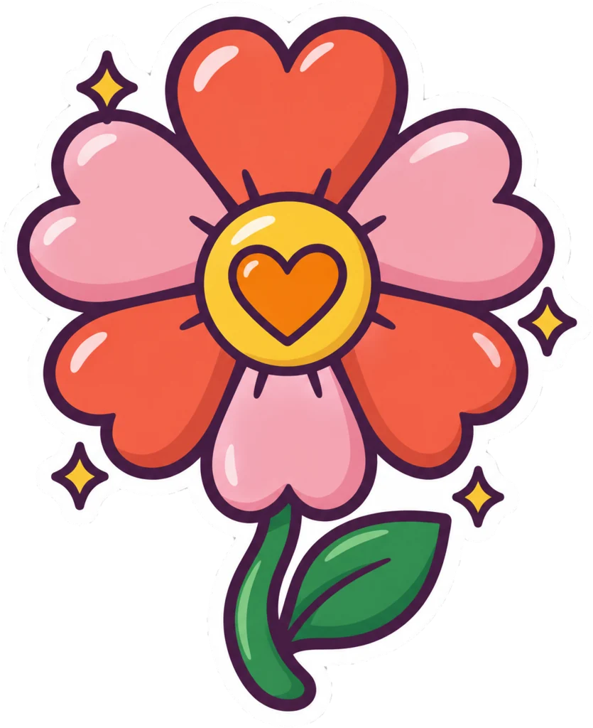 Heart Petal Flower