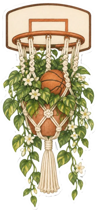Macrame Hoop Planter