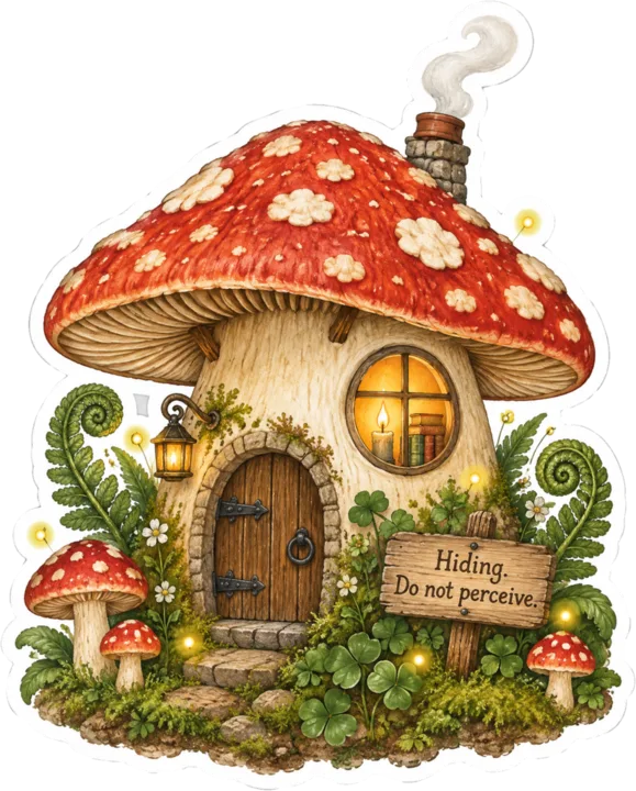 Mushroom Cottage Reading Nook