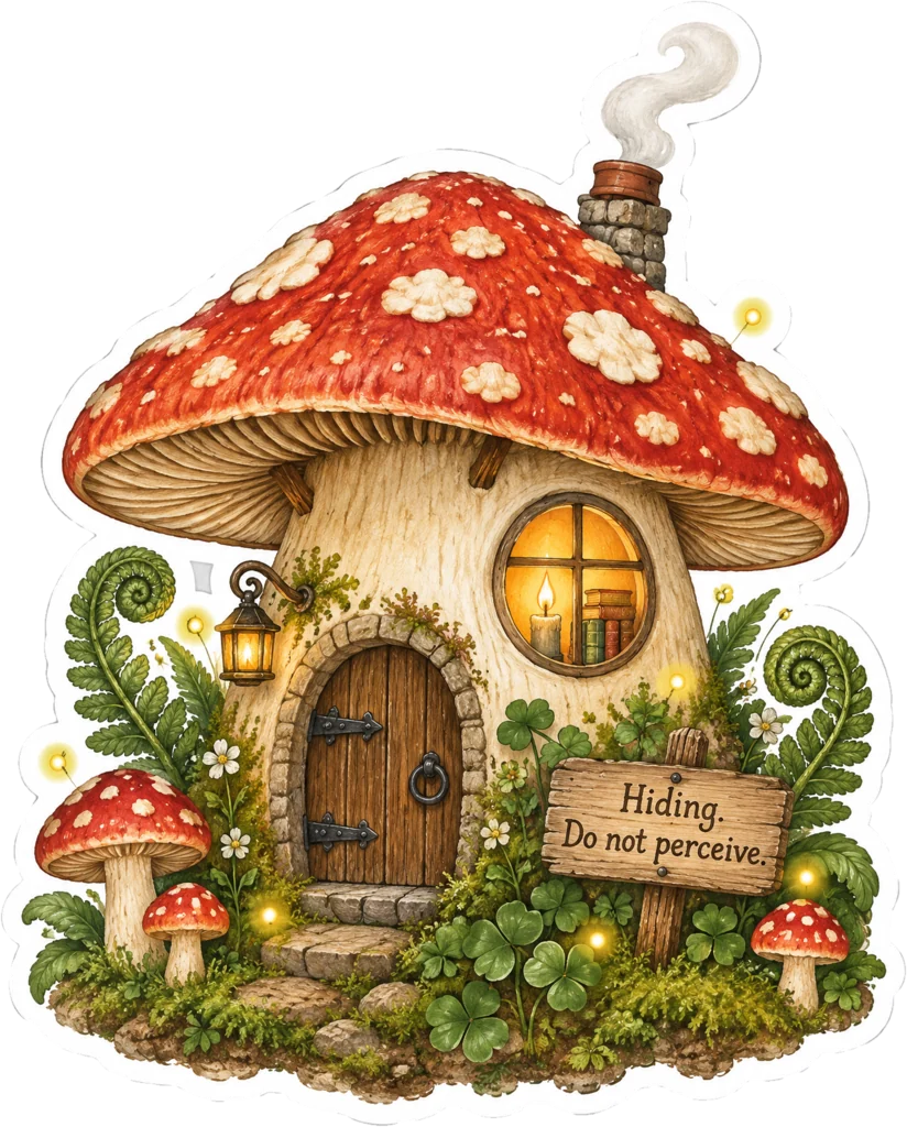 Mushroom Cottage Reading Nook