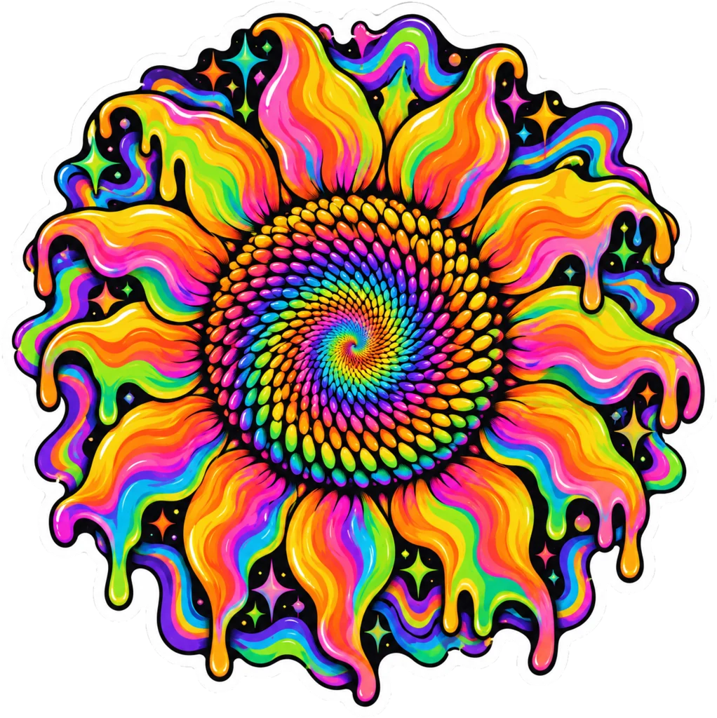 Psychedelic Sunflower