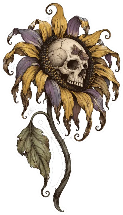 Skull Sunflower