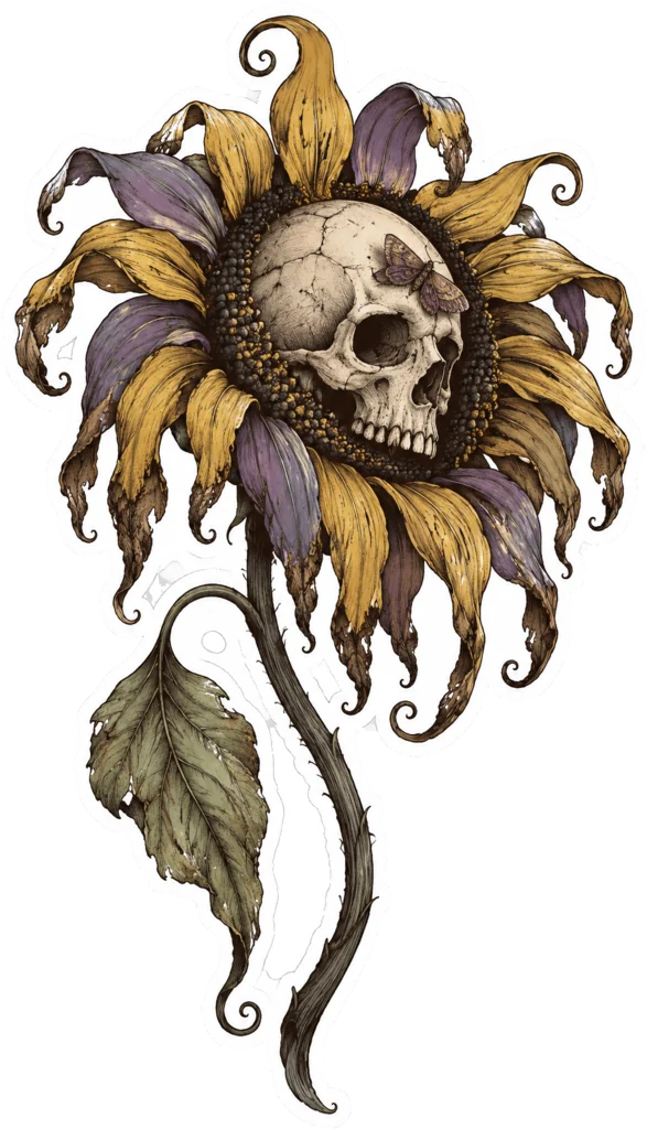 Skull Sunflower