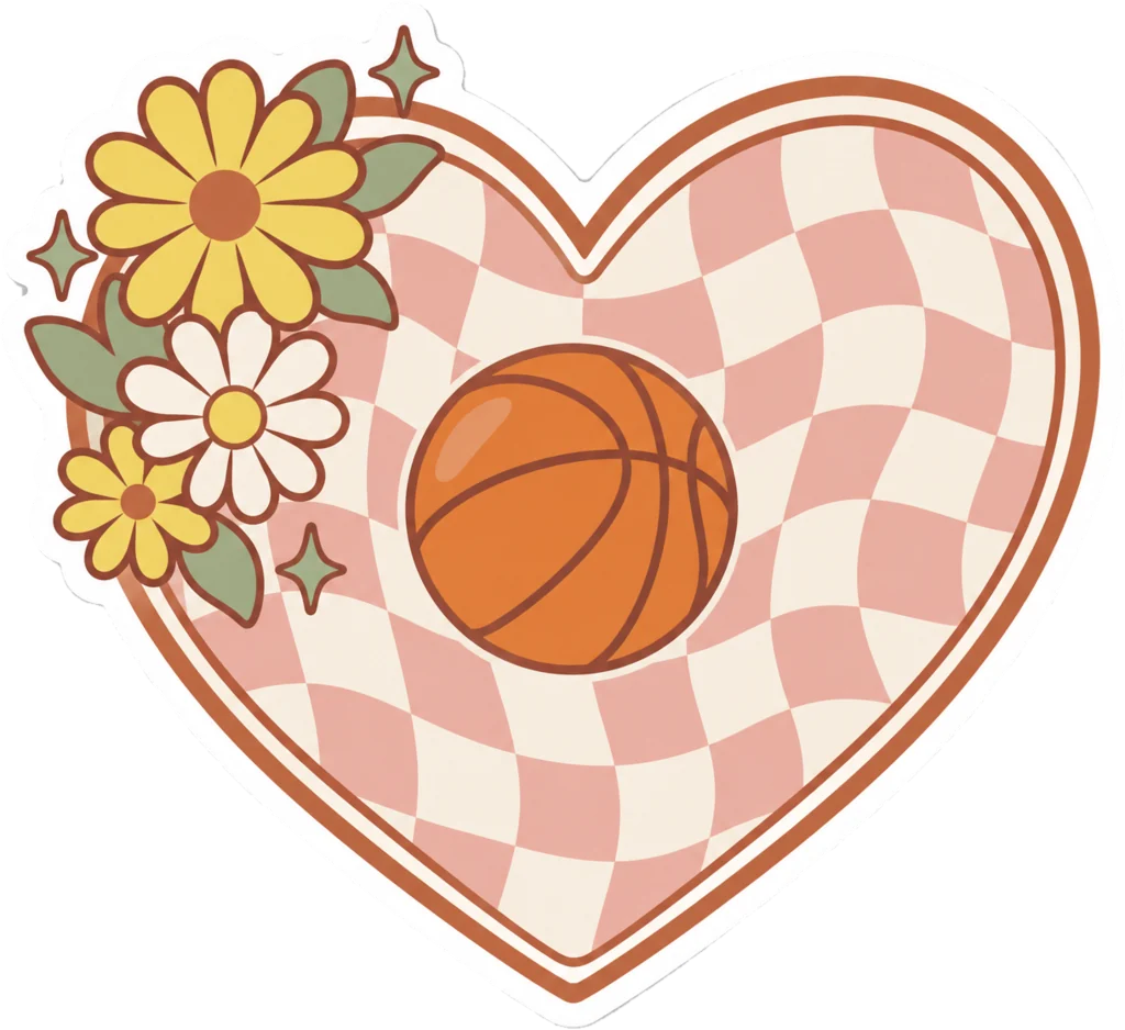 Wavy Checker Heart